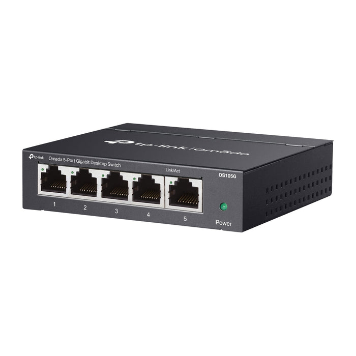 TP-Link Omada DS105G 5-Port Gigabit Unmanaged Desktop Switch RJ45 Ports Plug and Play