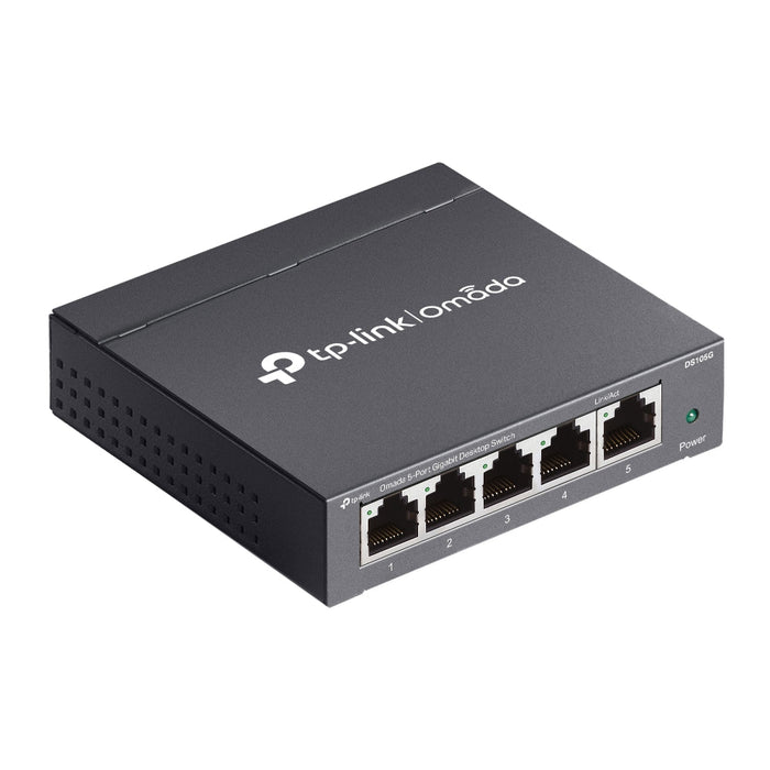 TP-Link Omada DS105G 5-Port Gigabit Unmanaged Desktop Switch RJ45 Ports Plug and Play