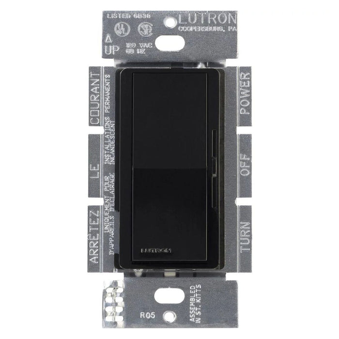 Lutron DVSTV-BL Diva 0-10V Single-Pole LED Dimmer 3-Way 8A 120-277V - Black