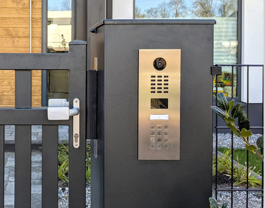 DoorBird D2101KV Flush Mount IP Video Door Station , Stainless Steel V2A Brushed - grinding dust resistant - 1 Call button- Keypad - POE Capable
