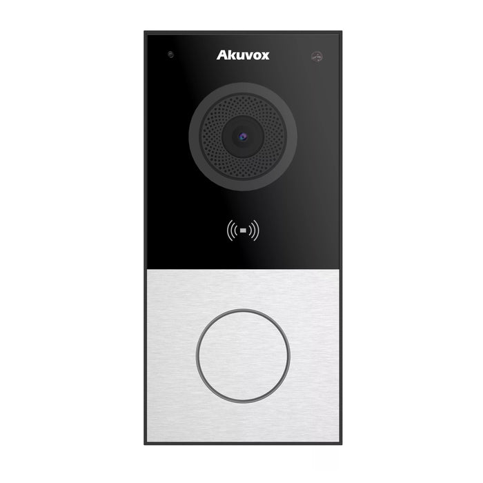Akuvox E12W SIP Video Door Phone 2MP HD Camera RFID Reader Wi-Fi PoE IP65 - Silver
