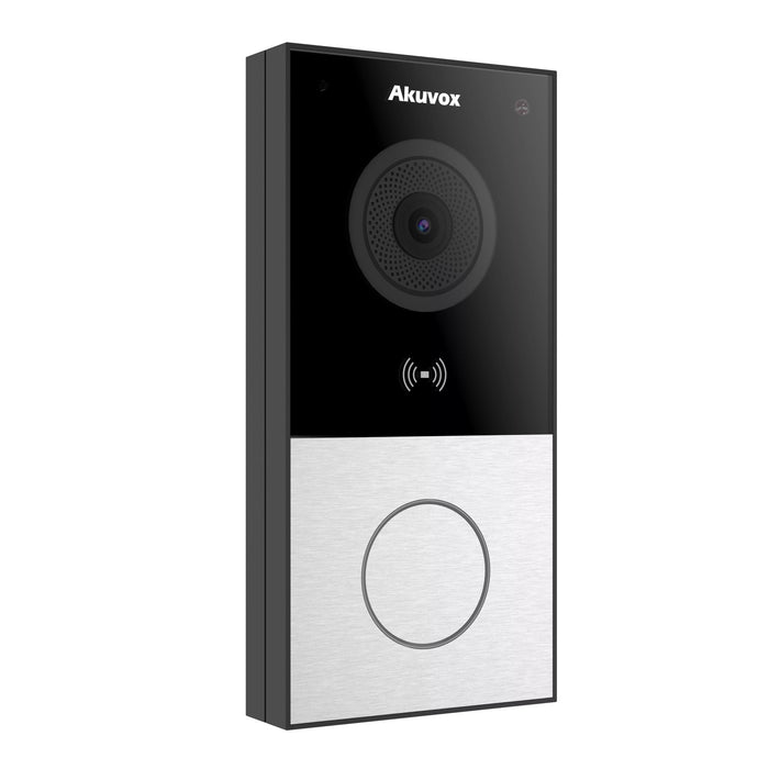 Akuvox E12W SIP Video Door Phone 2MP HD Camera RFID Reader Wi-Fi PoE IP65 - Silver