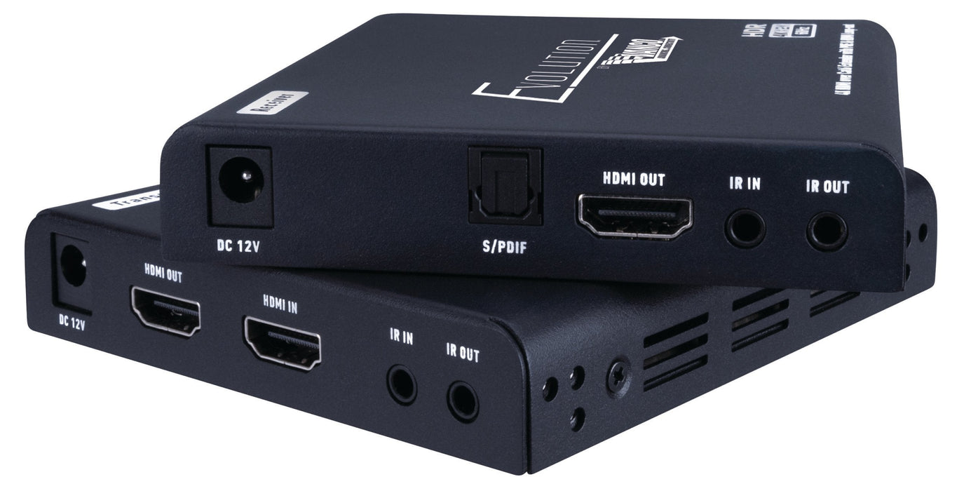 Evolution EVEX4K70 4K HDMI Extender with Digital Audio Breakout, HDMI Loop-out, IR and PoE (up to 230')