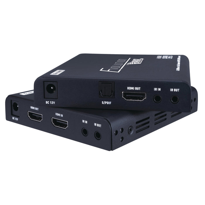 Evolution EVEX4K70 4K HDMI Extender with Digital Audio Breakout, HDMI Loop-out, IR and PoE (up to 230')