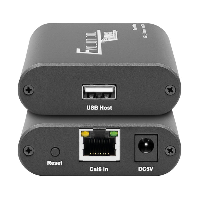 Evolution EVEXUSB2 USB 2.0 Extender over Cat5e/6 Cable up to 492ft/150m