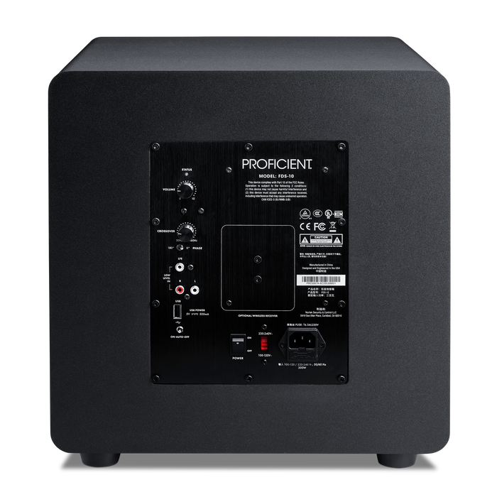Proficient Protege FDS-10 500W Triple 10” Multivoltage Subwoofer