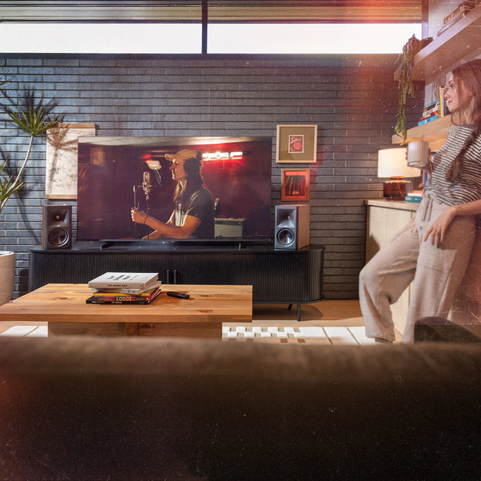 Klipsch The Fives II Dolby Atmos 5.25" Powered Monitor Speakers with WiFi and Bluetooth - Ebony (Pair)