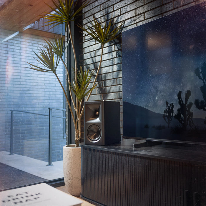 Klipsch The Fives II Dolby Atmos 5.25" Powered Monitor Speakers with WiFi and Bluetooth - Ebony (Pair)