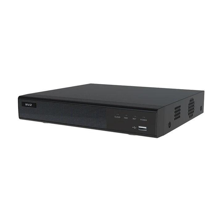 16-Channel 12MP NVR 8 PoE Ports 1X SATA Network Video Recorder with AI Management Function