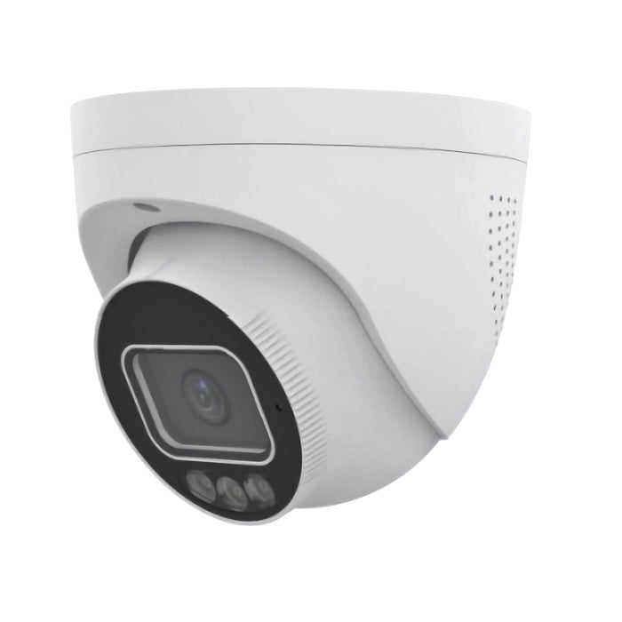 8MP 2.8mm Fixed Eyeball IP Network Turret Security Camera HD Intelligent Light and Audible Warning
