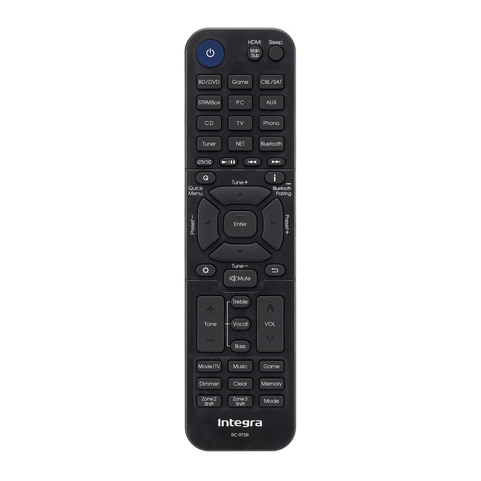 Integra DRX-3.4 9.2-Channel Network AV Receiver with Dolby Atmos, Apple AirPlay, Wi-Fi and Bluetooth - Refurbished