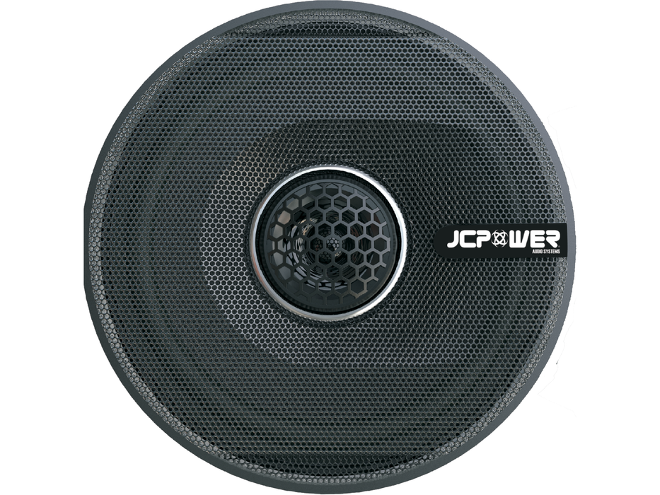 JCPower JC652S JC Series 6.5″ 4 Ohms 300 Watts 2-Way Full-Range Car Audio Coaxial Speakers (Pair)