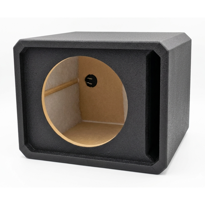 Single 12" Ported Subwoofer Enclosure Durable MDF Box with 300g Carpet for Enhanced Bass Performance