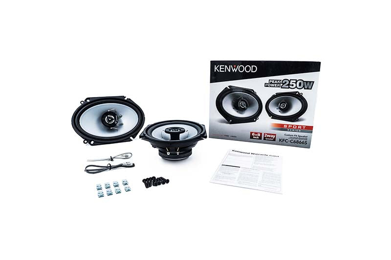 Kenwood KFC-C6866S 6"x 8" 2‑Way 250 Watt Car Stereo Speakers - Pair