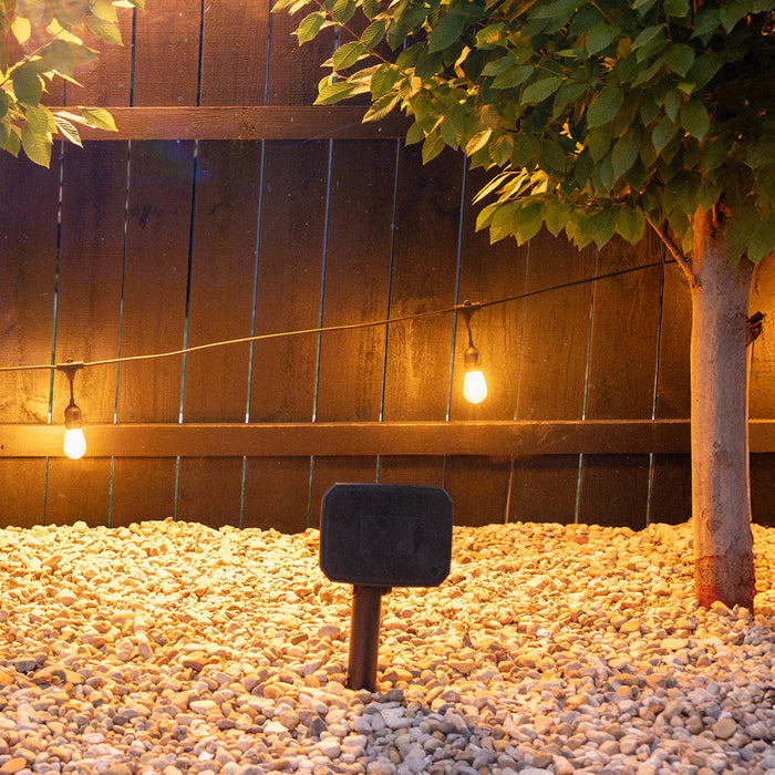 Klipsch Courtyard 4.1 Landscape Speaker System 8-Ohms with Four Aimable Satellites and 10" Subwoofer - Brown Matte