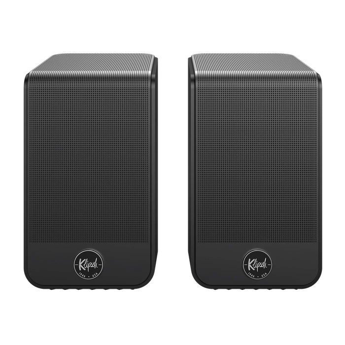 Klipsch Flexus SURR 200 Wireless Surround Sound Speakers with Immersive Dolby Atmos Technology - Black