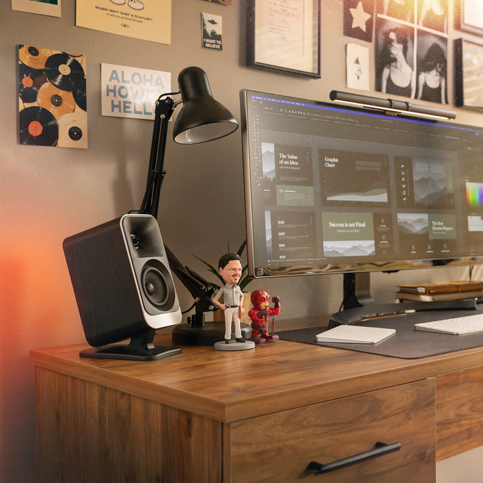 Klipsch ProMedia Lumina 2.1-Channel Computer Speaker System with Bluetooth LED Lighting - Black