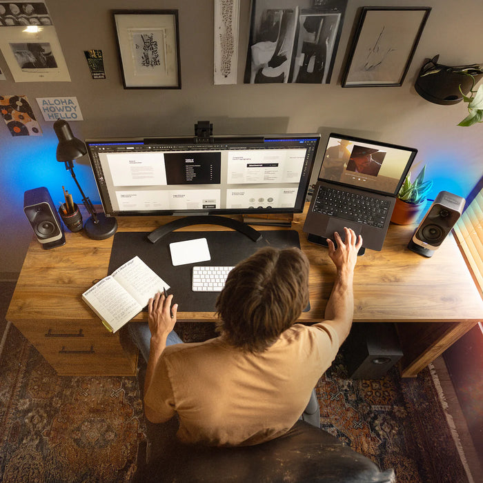 Klipsch ProMedia Lumina 2.1-Channel Computer Speaker System with Bluetooth LED Lighting - Black