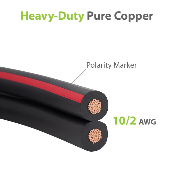 Logico 100ft 10 Gauge 2 Conductor Outdoor Direct Burial Landscape Cable