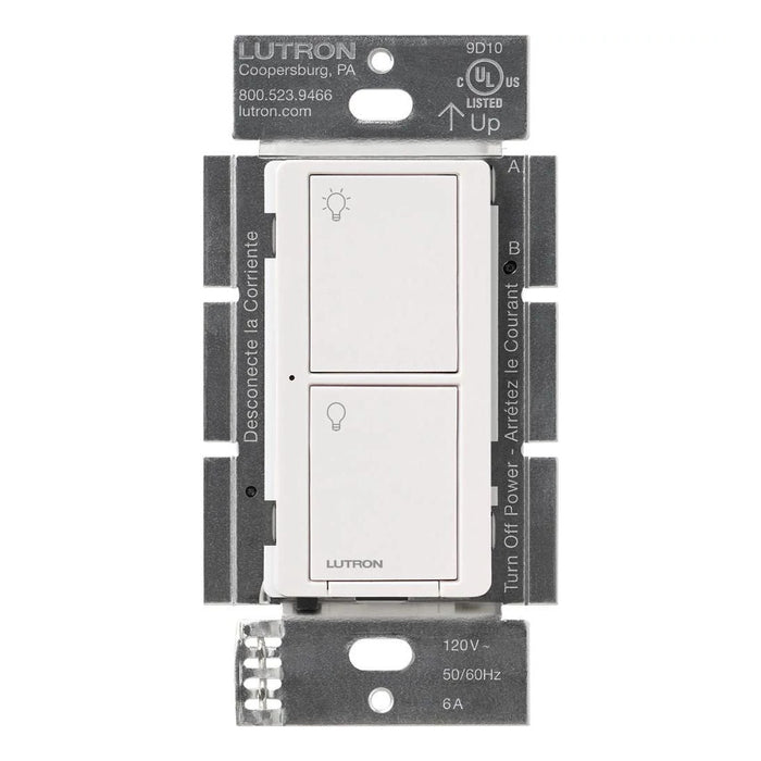 Lutron PD-6ANS-WH Caseta Smart Home Switch, Works with Alexa, Apple HomeKit, Google Assistant, White