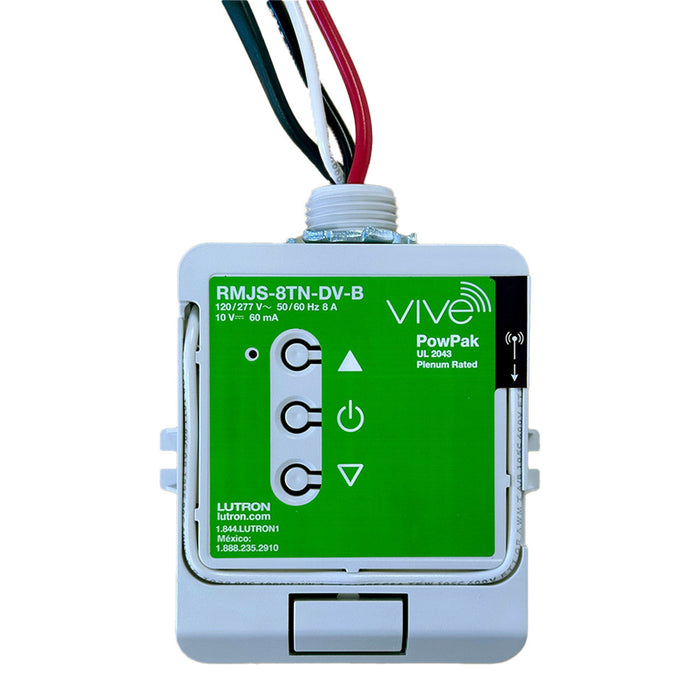 Lutron RMJS-8TN-DV-B Power Pack 120/277V Input - 0-10V Dimming Compatible - RF Controlled