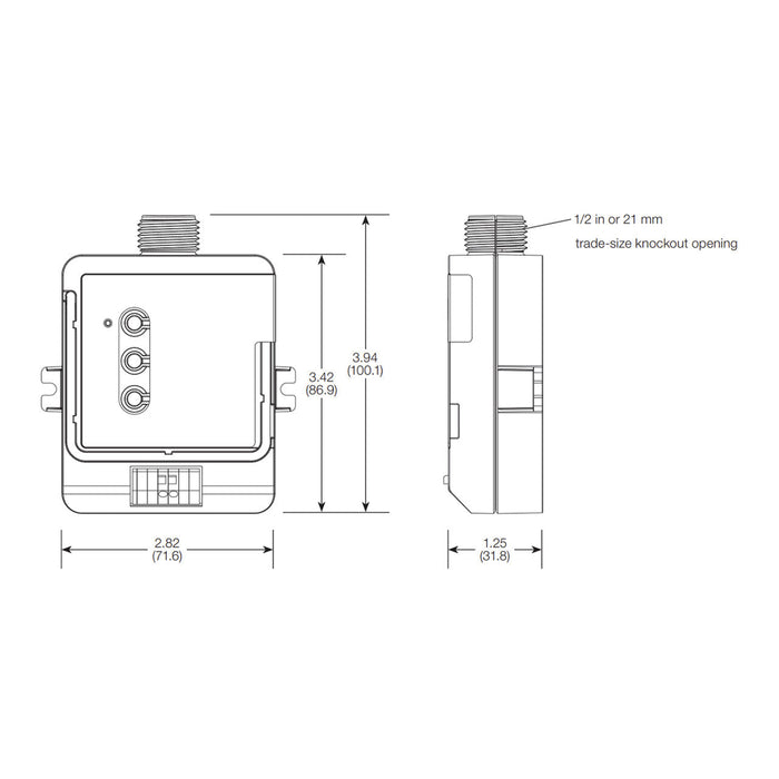 Lutron RMJS-8TN-DV-B Power Pack 120/277V Input - 0-10V Dimming Compatible - RF Controlled