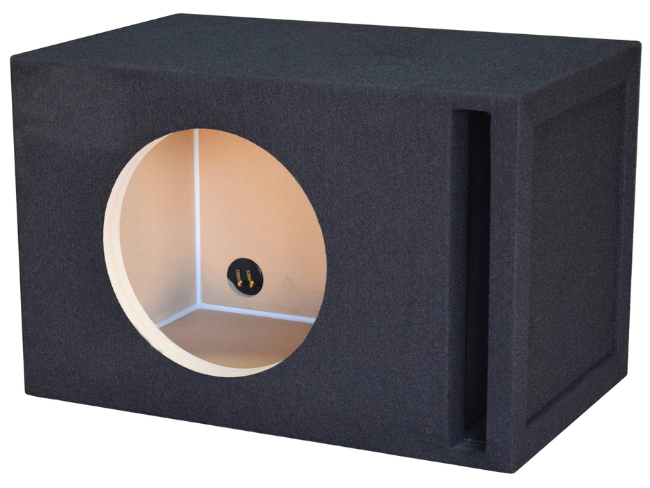 Single 8" Ported Subwoofer Enclosure Durable MDF Box with 300g Carpet for Enhanced Bass Performance