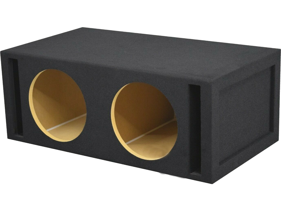 Dual 10" Ported Subwoofer Enclosure MDF Build with 300g Carpet for Enhanced Bass Output