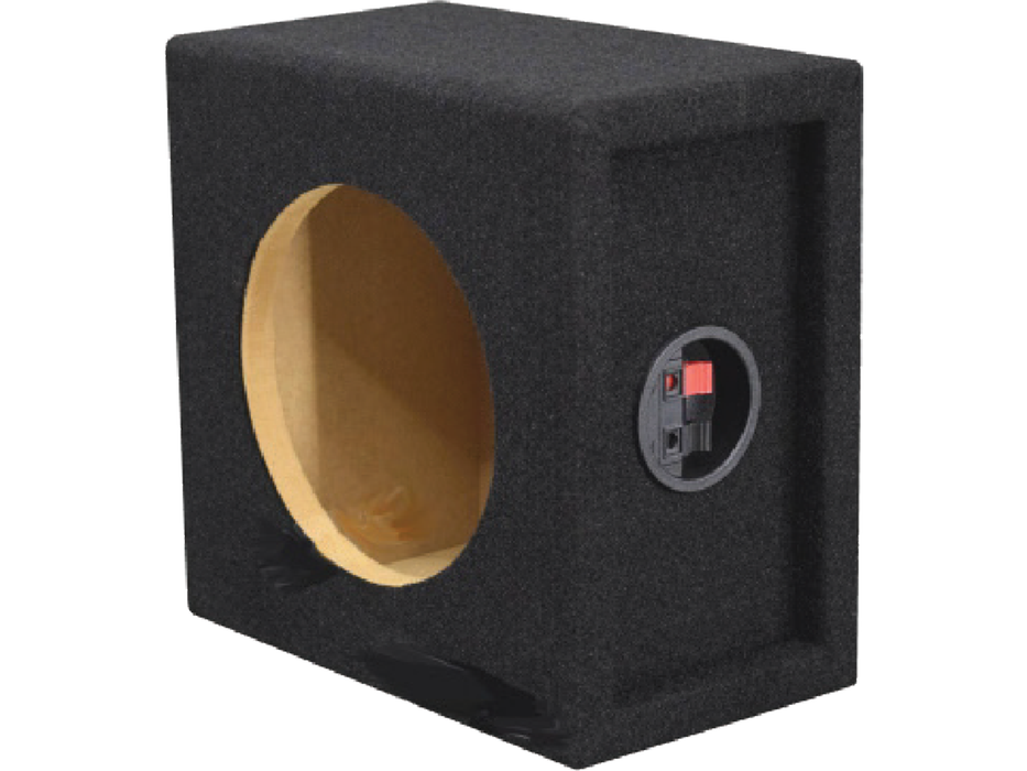 Single 6.5" Sealed Speaker Enclosure Compact MDF Box with 300g Carpet for Enhanced Audio Output