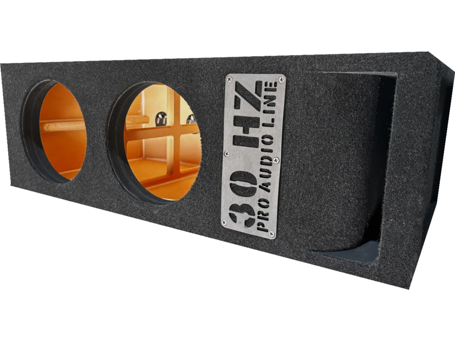 Dual 8″ Ported MDF Box 400g Carpet Subwoofer Enclosure 30Hz Competition