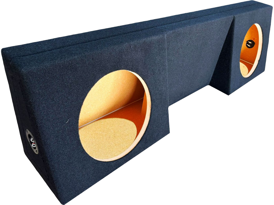 Dual Sealed 10" Car Audio Subwoofer Box MDF 400g Carpet for Chevy Silverado & GMC Sierra Regular-Cab 2007-2021