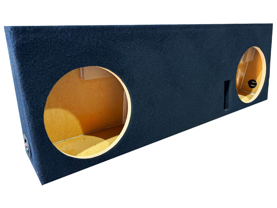 Dual Sealed 10" Car Audio Subwoofer Box MDF 400g Carpet Custom-fit for Toyota Tundra Crew-Max 2014-2021