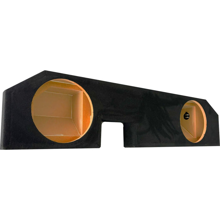 Dual 10" Sealed Car Subwoofer Box MDF 400g Carpet for Dodge RAM Cew Cab and Extended Cab Trucks (2002-2018)