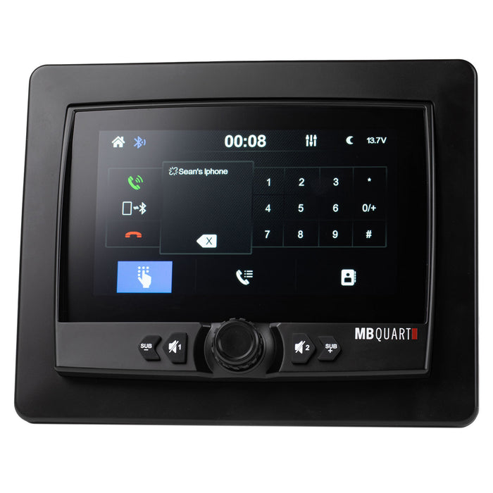 MB Quart GMR-7V1.2 7" Marine Digital Media Source Unit with Wireless Apple CarPlay & Android Auto Bluetooth