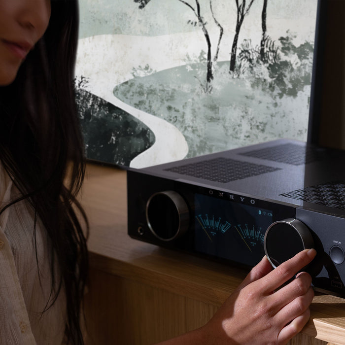 Onkyo Muse Y-40 Network Integrated Amplifier 150W Hi-Fi Stereo Amp w/ DAC Wi‑Fi Bluetooth AirPlay 2 & Chromecast - Silver