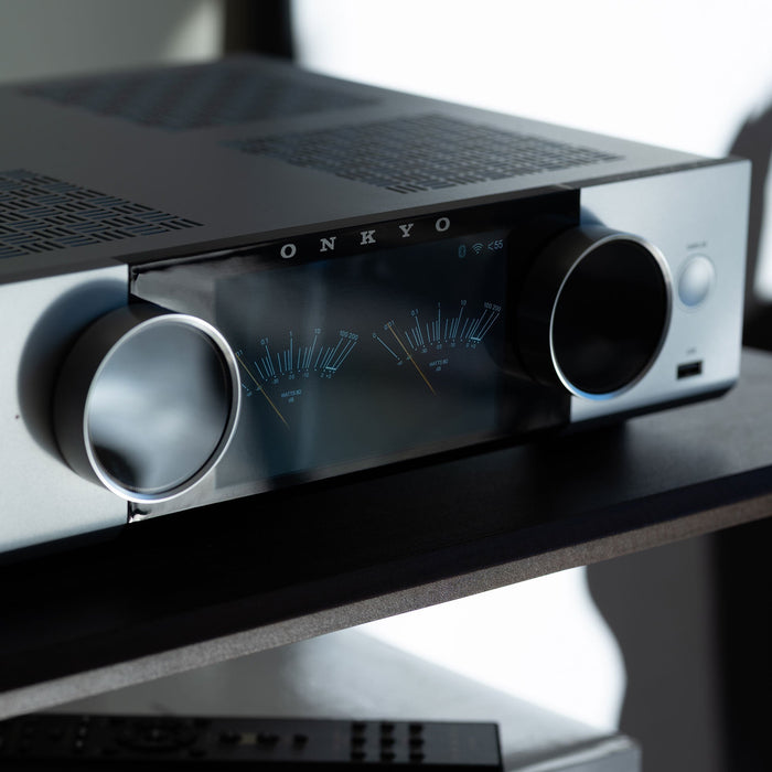 Onkyo Muse Y-50 Hi-Fi Streaming Amplifier 250W Power Built-In DAC HDMI ARC Wi-Fi & Bluetooth - Silver