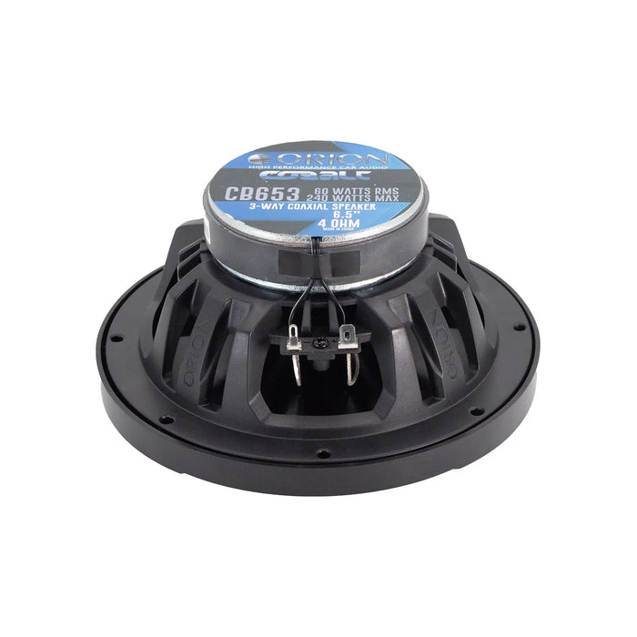 Orion CB653 Cobalt Series 6.5 inch 4 ohms Car Audio 3-Way 240Watts Max Coaxial Speakers (Pair)