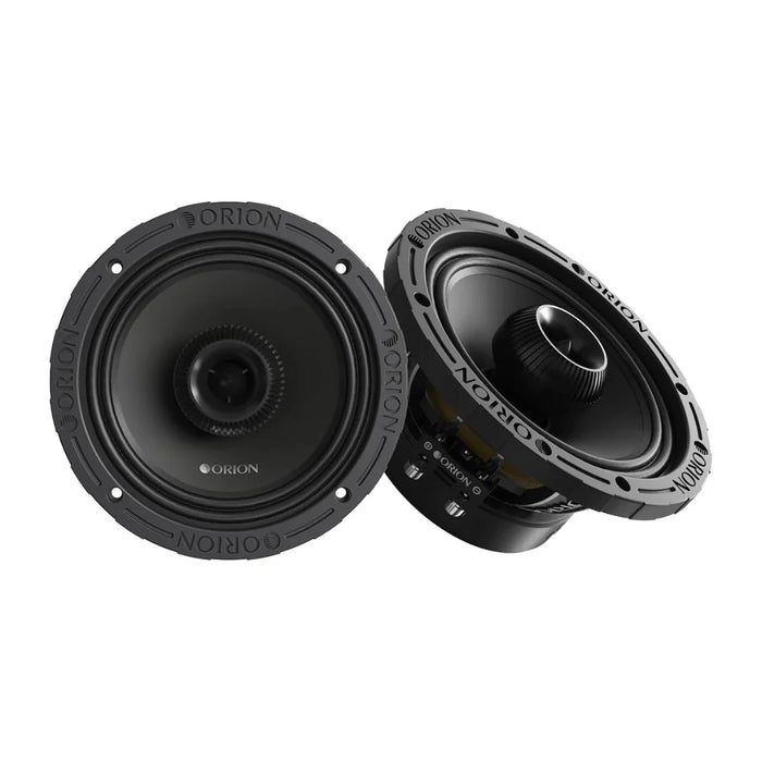 Orion XMT65.2 6.5” 350W RMS 2 Ohm Water-Resistant Midrange Coaxial Speakers W/ Grills (Pair)