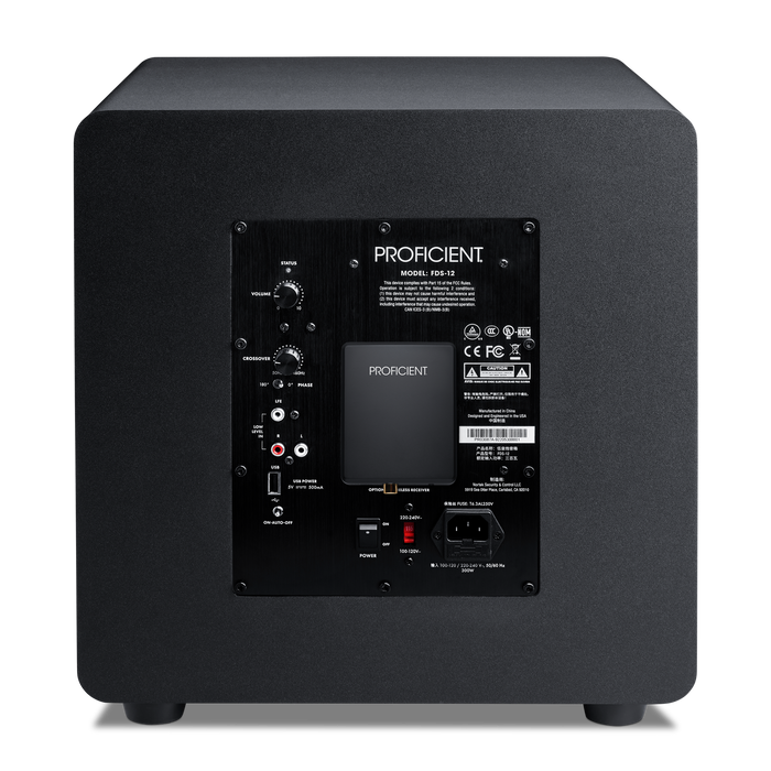 Proficient PAS-WIR-RX-US Subwoofer Wireless Kit Audio Receiver Up to 30 FT - Black