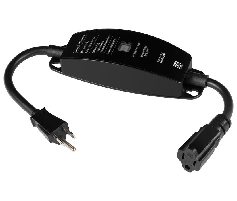 Lutron PD-15OUT-BL Caseta Weatherproof+ Outdoor Smart Plug On/off Swit ...