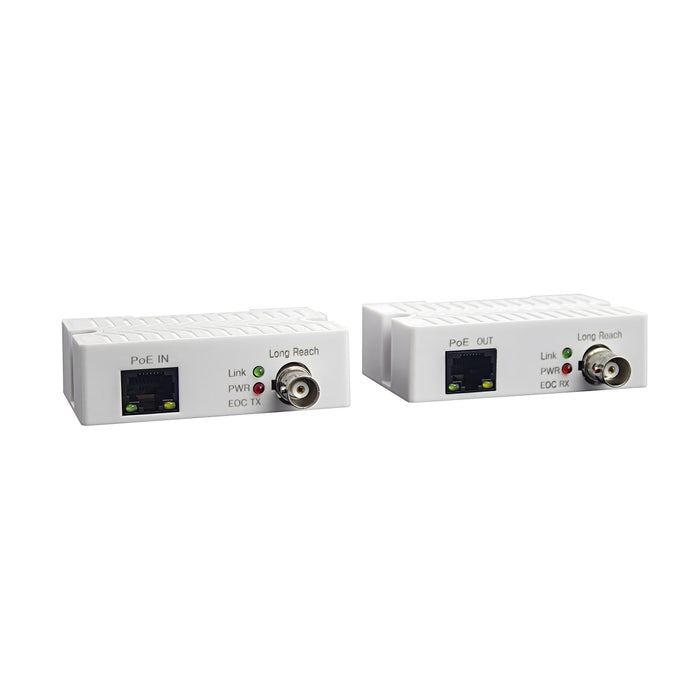 PoE EOC 800M Converter Transmitter & Receiver Kit, Ethernet over Coax, RG59 Cable