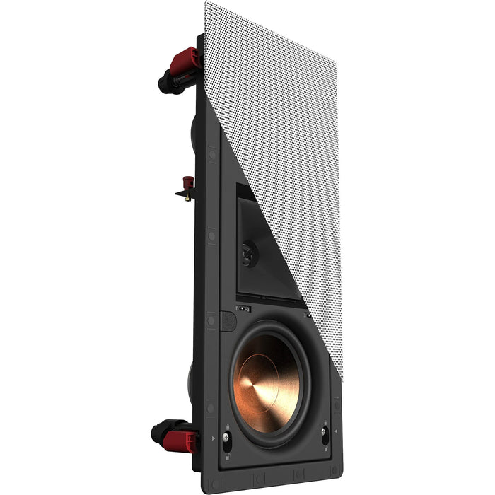 Klipsch PRO-25RW LCR 5.25" 300 Watts 8 Ohms Home Audio Dual In-Wall LCR Speaker, White (Each)