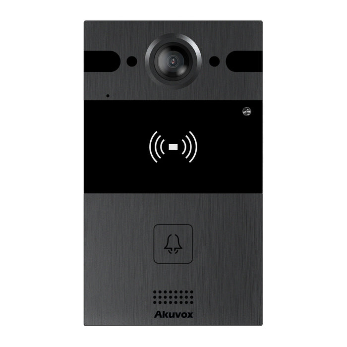 Akuvox R25A SIP Single Button 4M Pixels Camera PoE IP65 Rated Numeric Keypad Video Door Phone - Black