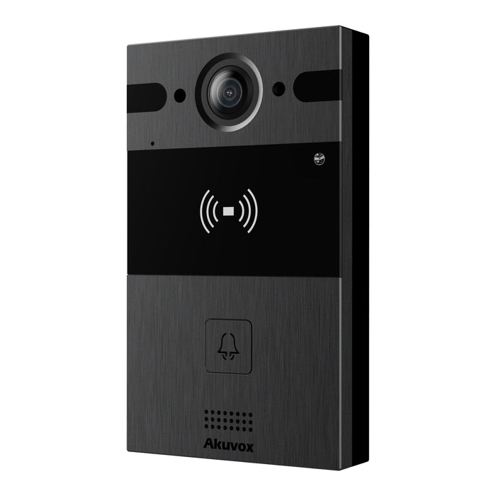 Akuvox R25A SIP Single Button 4M Pixels Camera PoE IP65 Rated Numeric Keypad Video Door Phone - Black