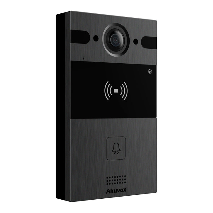 Akuvox R25A SIP Single Button 4M Pixels Camera PoE IP65 Rated Numeric Keypad Video Door Phone - Black
