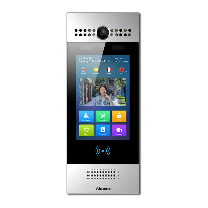 Akuvox R29 AI Facial Recognition IP Video Door Phone with 7" Touchscreen & Multi-Access Entry