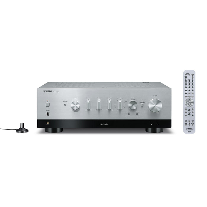 Yamaha R-N800A Network Receiver with Phono and Built-in DAC, Silver