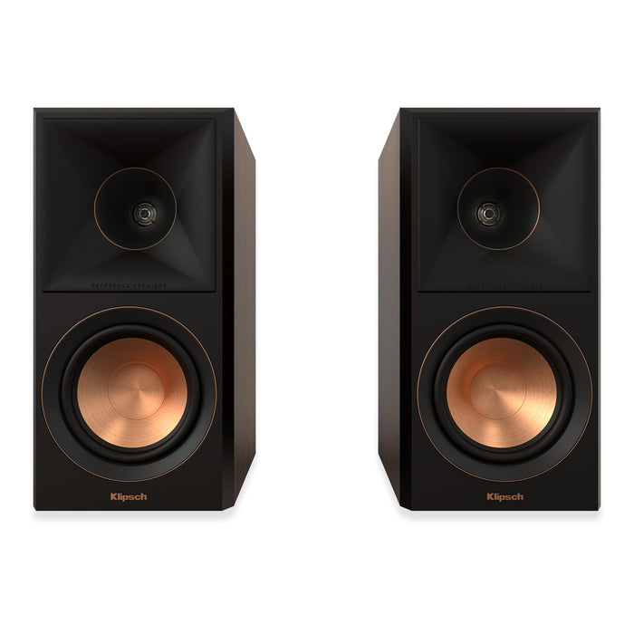 Klipsch RP-500M II Reference Premiere 5.25" 300 Watts Home Audio Bookshelf Speakers (Walnut, Pair)