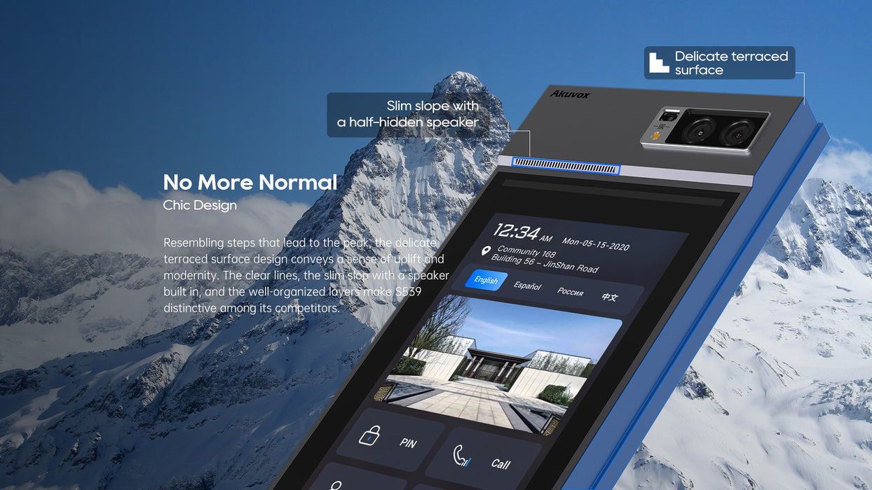 Akuvox S539 10" Touchscreen Video Door Phone Android SIP Intercom with QR NFC Bluetooth & Card Access Control