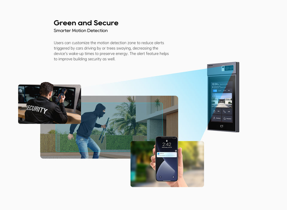 Akuvox S539 10" Touchscreen Video Door Phone Android SIP Intercom with QR NFC Bluetooth & Card Access Control